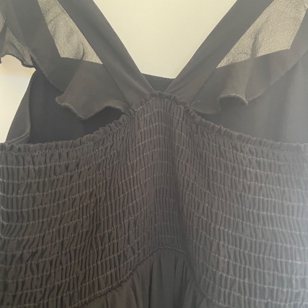 Show Me Your Mumu June Black Size Small Chiffon Bridesmaids Dress $198 Maternity - Picture 8 of 12
